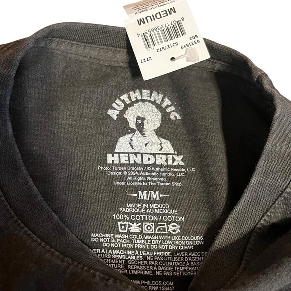 NEW Jimi Hendrix Jamming blues rock Official T-Shirt Medium Oversized NWT - Picture 8 of 8